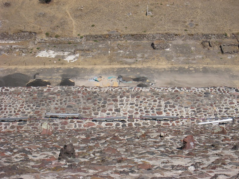 Mexico Pyramids - Mexico City 2009 0405.jpg - A trip to the Teotihuacan area of Mexico to visit the pyramids. A vast complex and a great climb to the top. This was followed by lunch in a cave, then a visit to the historical center of Mexico City. March 2009.
